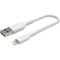 Belkin Boost charge Lightning naar USB-A kabel kabel 15 centimeter, gevlochten, CAA002bt0MWH - thumbnail