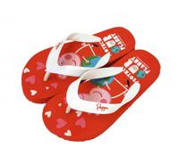 Arditex teenslippers Peppa Pig junior PVC rood/wit