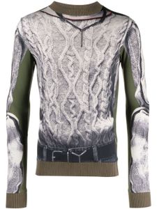 Y/Project x Jean Paul Gaultier sweat Trompe L'Oeil - Tons neutres