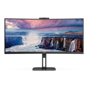 AOC Value-Line CU34V5CW/BK LED-monitor Energielabel G (A - G) 86.4 cm (34 inch) 3440 x 1440 Pixel 21:9 4 ms HDMI, DisplayPort, USB 3.2 Gen 1, USB-C,