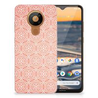 Nokia 5.3 TPU bumper Pattern Orange - thumbnail