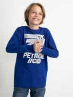 Petrol Industries Jongens Track 31 T-Shirt Lange Mouwen Blauw - 140