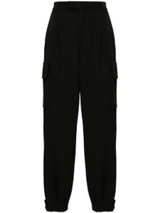 Emporio Armani pantalon fuselé à taille haute - Noir