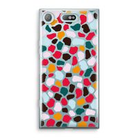 Colored Giraffe: Sony Xperia XZ1 Compact Transparant Hoesje - thumbnail