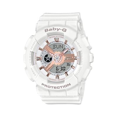 Casio BABY-G BA-110 Series Analog-Digital Watch BA-110RG-7A - White Casio BABY-G BA-110 Series Analog-Digital Watch BA-110RG-7A - White