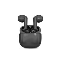 Contact Twins Nano draadloze hoofdtelefoon met TWS-technologie (True Wireless Stereo), lichte en minimalistische hoofdtelefoon met tot 19 uur batterijduur, zwart
