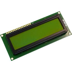 Display Elektronik LC-display Geel-groen 16 x 2 Pixel (b x h x d) 100 x 42 x 10.1 mm DEM16214SYH-LY