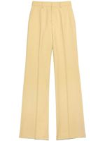 AMI Paris pantalon en laine vierge à coupe ample - Jaune