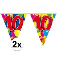 2x Vlaggenlijn 10 jaar 10 meter   -