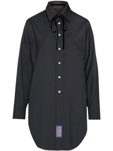 Maison Margiela Pendleton reversible wool shirt - Noir