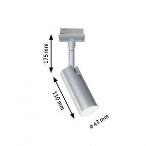 Paulmann Spot Tubo 230V-railsysteem lamp URail LED Chroom (mat)