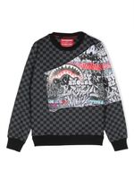 sprayground kid sweat en coton à imprimé graffiti - Gris