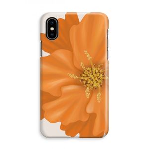 Orange Ellila flower: iPhone X Volledig Geprint Hoesje