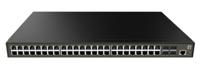 LevelOne GTP-5271 52-poorts L3 Lite Managed Gigabit PoE Switch, 4 x 10 GbE SFP+, 48 PoE-uitgangen, 400W PoE-prestatiebudget