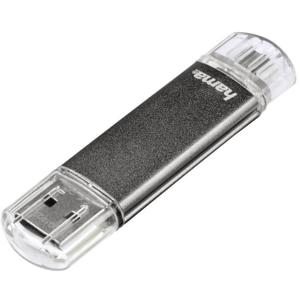 Hama FlashPen Laeta Twin USB-stick smartphone/tablet Grijs 16 GB USB 2.0, Micro-USB 2.0