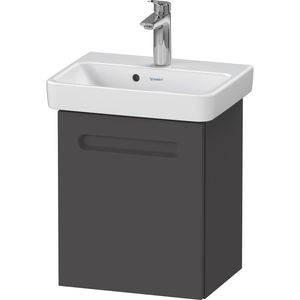 Wastafelonderkast Duravit No.1 Met 1 Deur Rechts 39x34.6x47.8 cm Met Geïntegreerde Greep Mat Grafiet Duravit