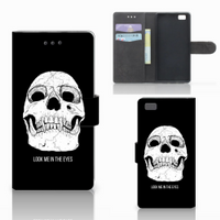 Telefoonhoesje met Naam Huawei Ascend P8 Lite Skull Eyes