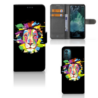 Nokia G11 | G21 Leuk Hoesje Lion Color - thumbnail