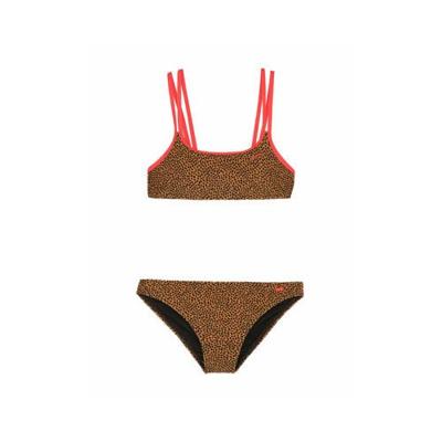 Protest crop bikini Dove met all over print lichtbruin Protest crop bikini Dove met all over print lichtbruin