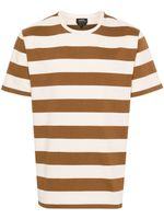 A.P.C. t-shirt en coton à rayures - Marron - thumbnail