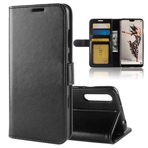 Huawei P20 Pro Premium Wallet Case met Standaardfunctie - Zwart