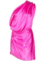 Michelle Mason robe courte asymétrique en satin - Rose - thumbnail