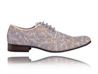 Blue Cork Flower Lureaux - Handgemaakte Nette Schoenen Voor Heren