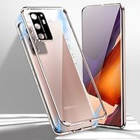 telefoon hoesje Voor Samsung Galaxy S24 S23 S22 S21 Plus ultra Note 20 Ultra Magnetische adsorptiekoffer Bumperrand Magnetisch Volledig lichaamsbeschermend Effen Gehard glas Metaal Lightinthebox