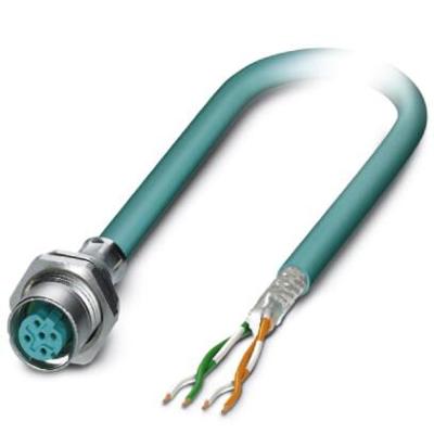 Phoenix Contact 1437708 Sensor/actuator inbouwconnector M12 Aantal polen (sensoren): 4 Bus, inbouw 2.00 m 1 stuk(s)