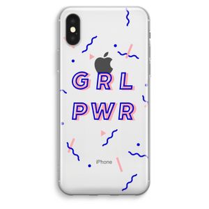 GRL PWR: iPhone XS Max Transparant Hoesje