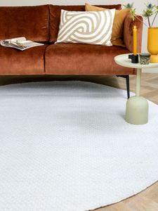 MOMO Rugs - Vaasa White Rond - 200 rond Vloerkleed