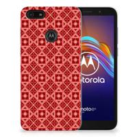 Motorola Moto E6 Play TPU bumper Batik Rood