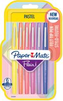 Flair Pastel fineliner, 6 stuks, assorti