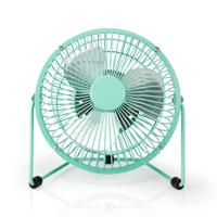 Nedis FNDK1TQ15 Metalen Miniventilator 15 Cm Diameter Usb-voeding Turquoise