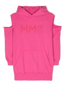 MM6 Maison Margiela Kids robe à logo imprimé - Rose