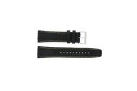 Horlogeband Seiko 7T62-0HL0 / SNAB57P1 / 4LP3JB Leder Zwart 24mm - thumbnail