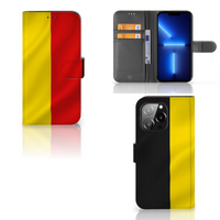 iPhone 13 Pro Bookstyle Case Belgische Vlag - thumbnail