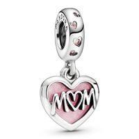 Pandora 798887C01 Hangbedel zilver Mum Script Heart