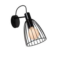 Lucide MACARONS Wandlamp 1xE27 - Zwart