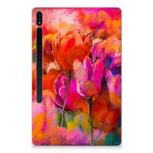 Tablethoes Samsung Galaxy Tab S7 Plus | S8 Plus Tulips