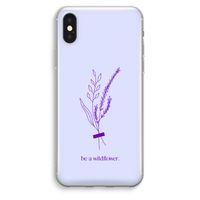 Be a wildflower: iPhone XS Max Transparant Hoesje - thumbnail