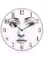 Fornasetti horloge Lina Cavalieri - Blanc