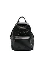 Philipp Plein paisley-embroidered leather backpack - Noir