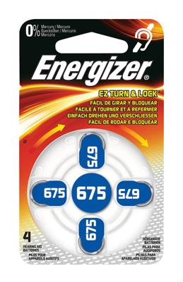 Energizer Knoopcel ZA675 1.4 V 4 stuk(s) 635 mAh Zink-lucht Hearing Aid PR44