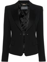 Alberta Ferretti blazer à revers amples crantés - Noir