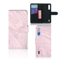 Xiaomi Mi 9 Lite Bookcase Marble Pink - Origineel Cadeau Vriendin