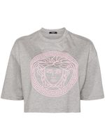 Versace t-shirt en coton à motif Medusa Head - Gris