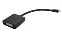 VALUE Mini DisplayPort - DVI adapter, Mini DP stekker naar DVI bus I Full HD I zwart