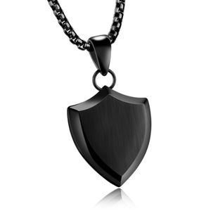 Mendes heren ketting met hanger Black Shield