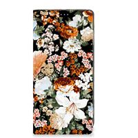 Smart Cover voor Motorola Moto G13 | G23 Dark Flowers